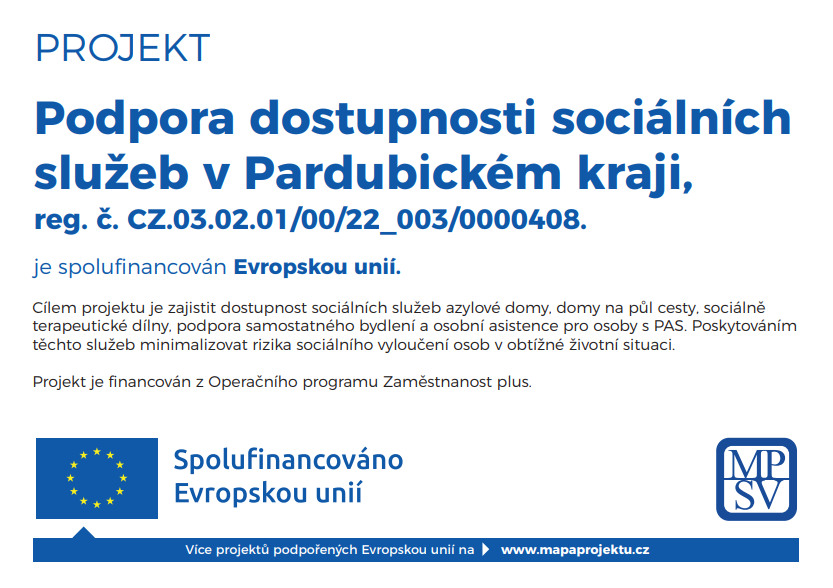 Podpora dostupnosti sociálních služeb v Pardubickém kraji